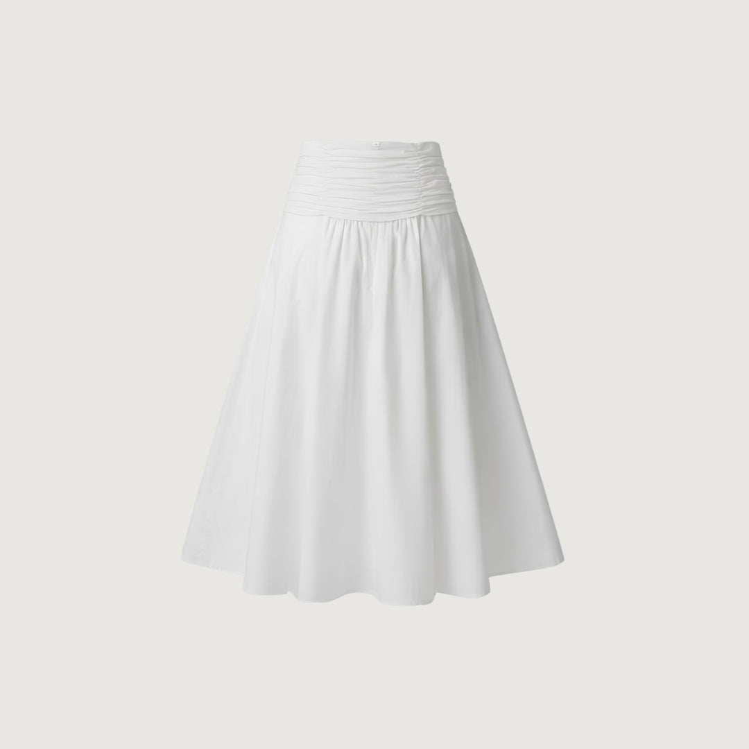 Shirred Waist Skirt