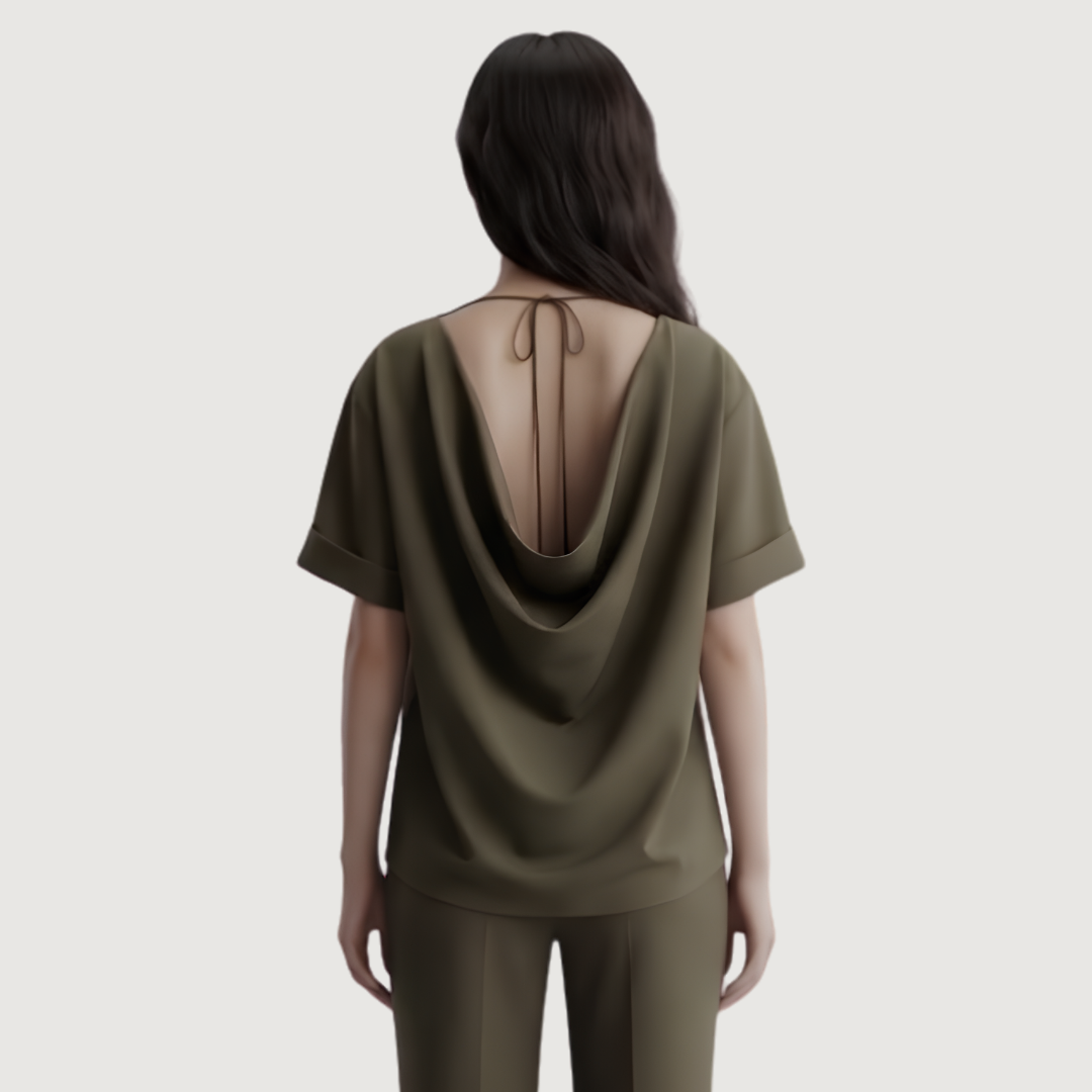 Olive Drape Tee