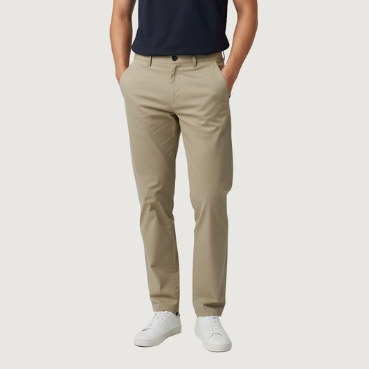 Camel Pleat Trousers - Men Collection
