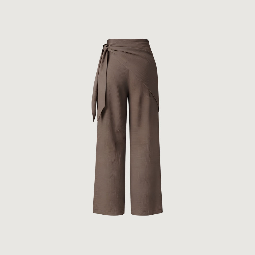 Elastic Wrap Culotte Pants