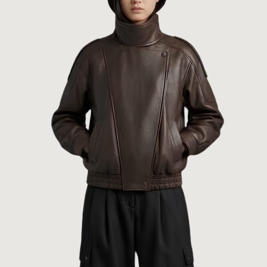 Espresso Pebble Bomber Jacket