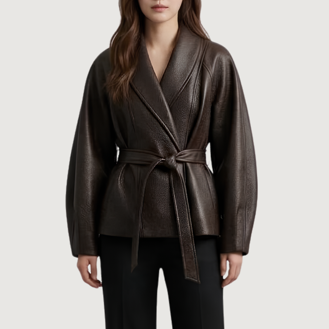 Espresso Kimono Wrap Jacket