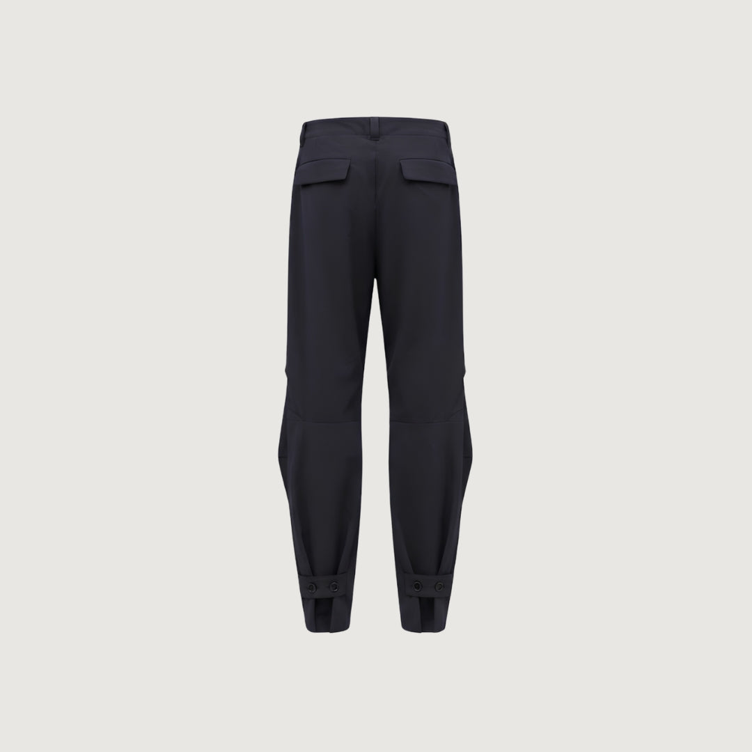 Navy Tab Ankle Pants