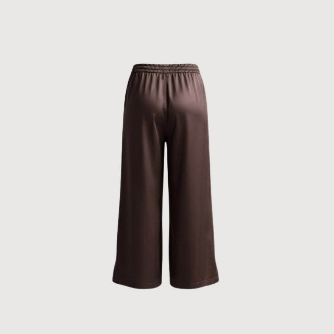 Espresso Satin Wide Pants
