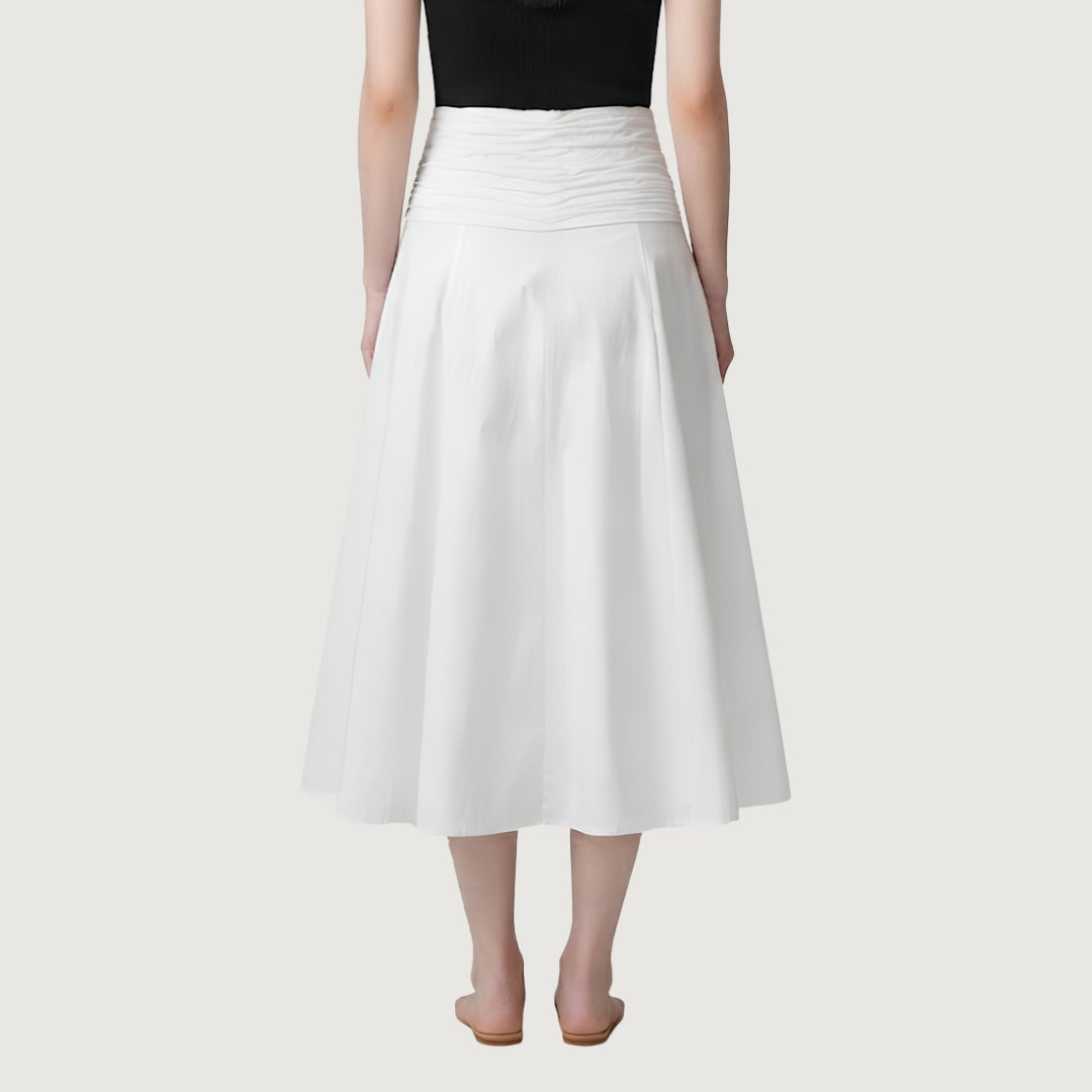 Shirred Waist Skirt