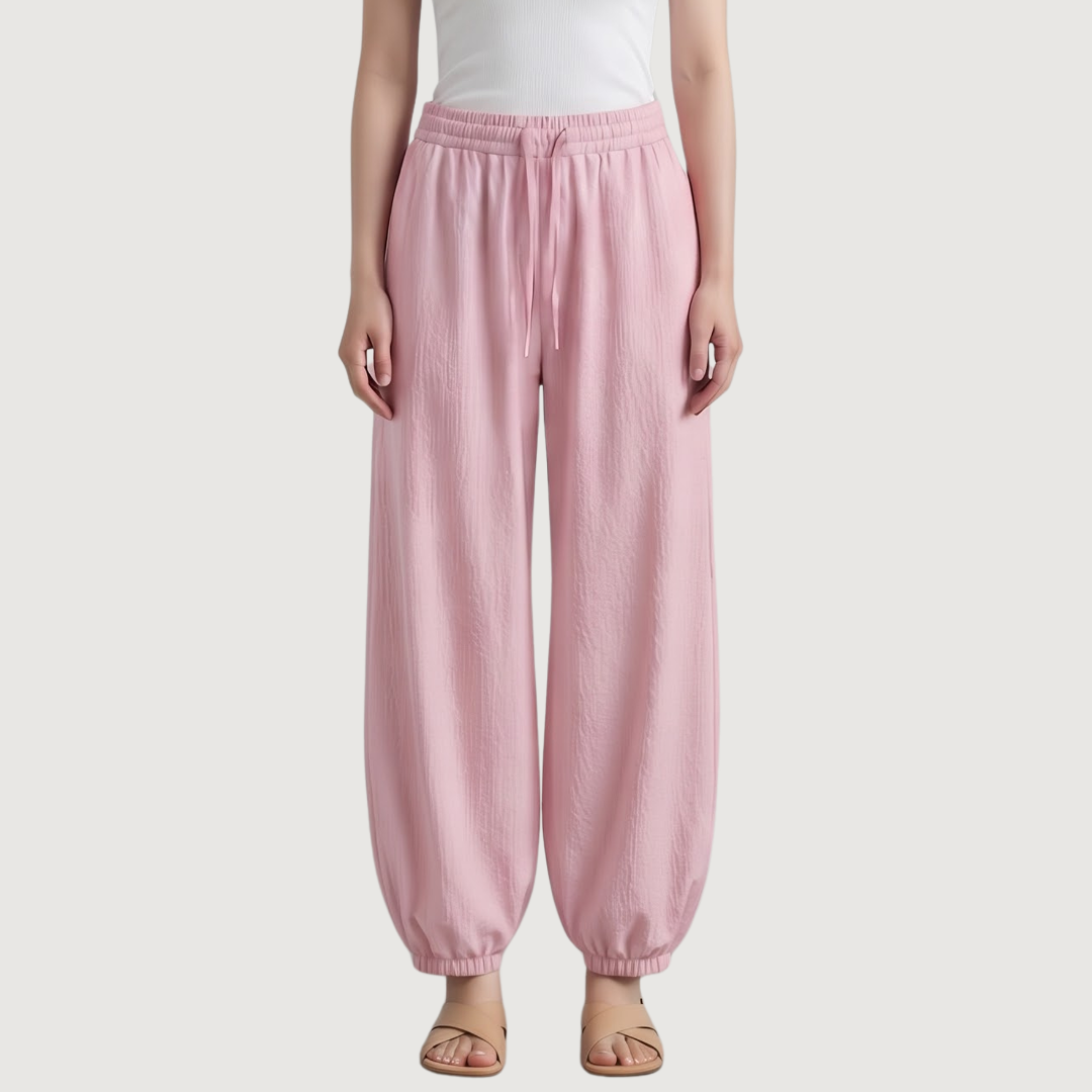 Blush Poplin Balloon Pants