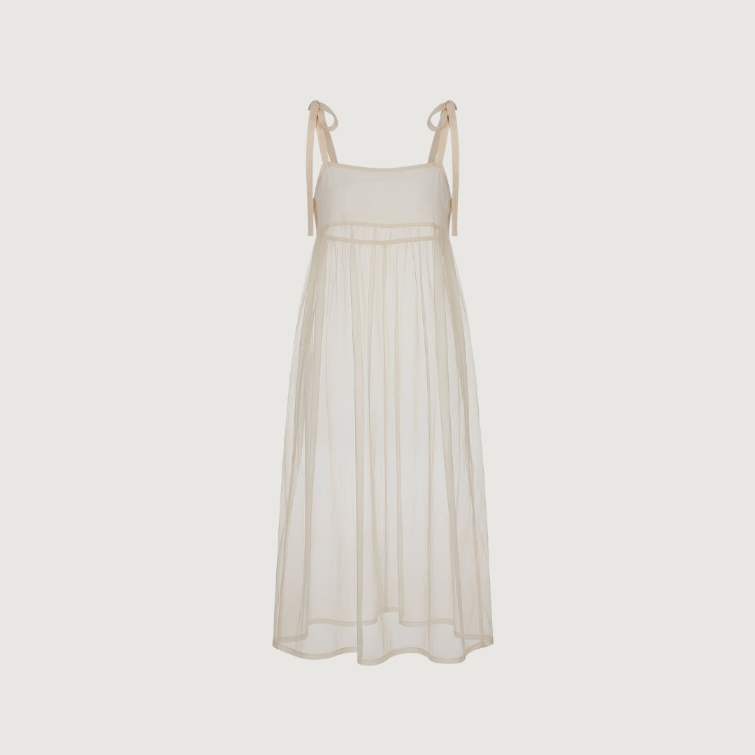 Sheer Overlay Dress