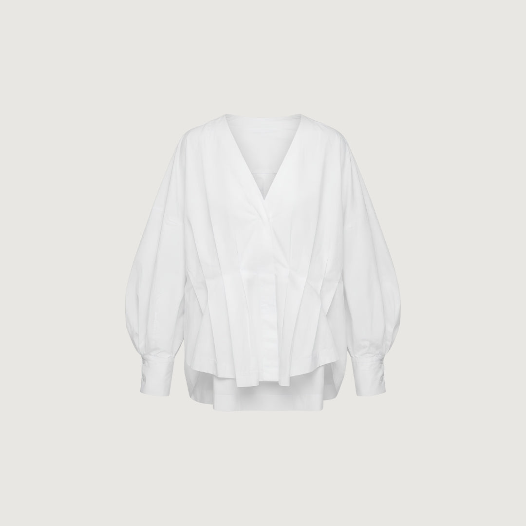 Sculpted Cotton Blouse