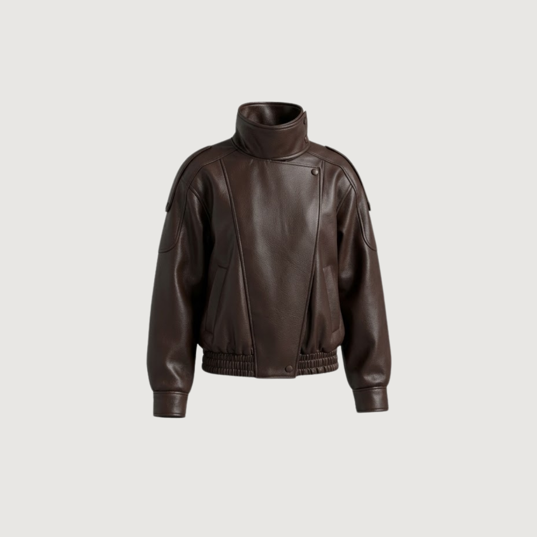Espresso Pebble Bomber Jacket