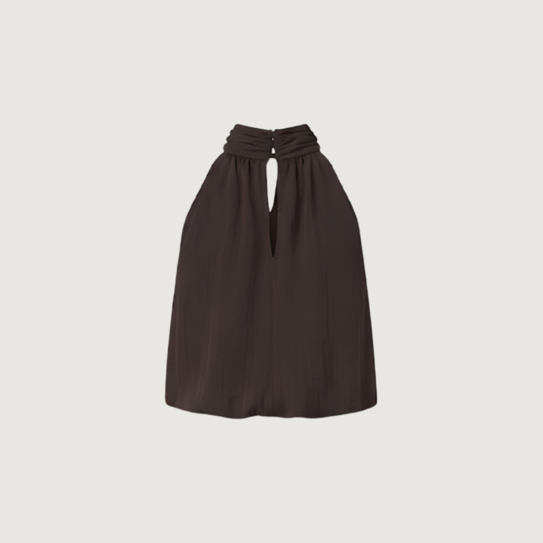 High Neck Drape Top