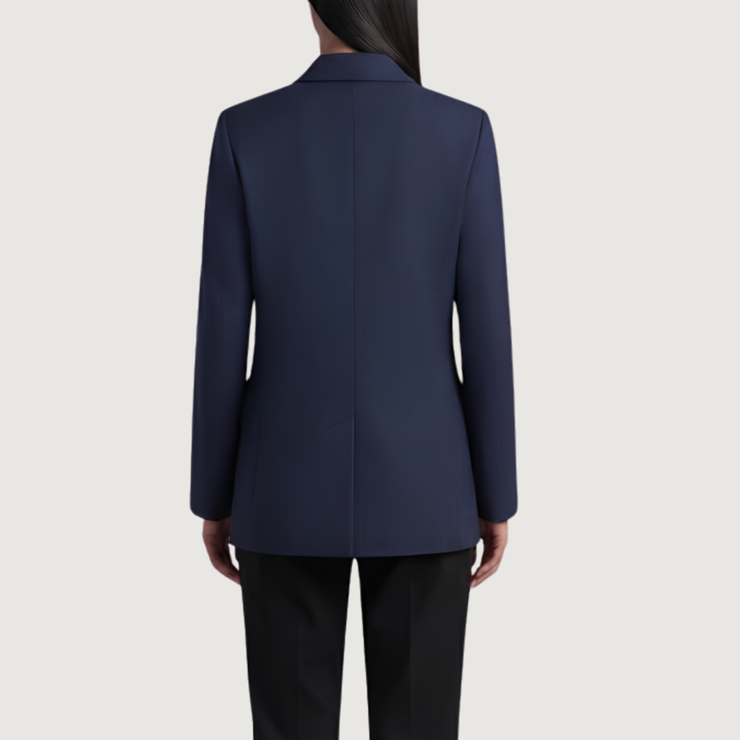 Midnight Double-Breasted Blazer