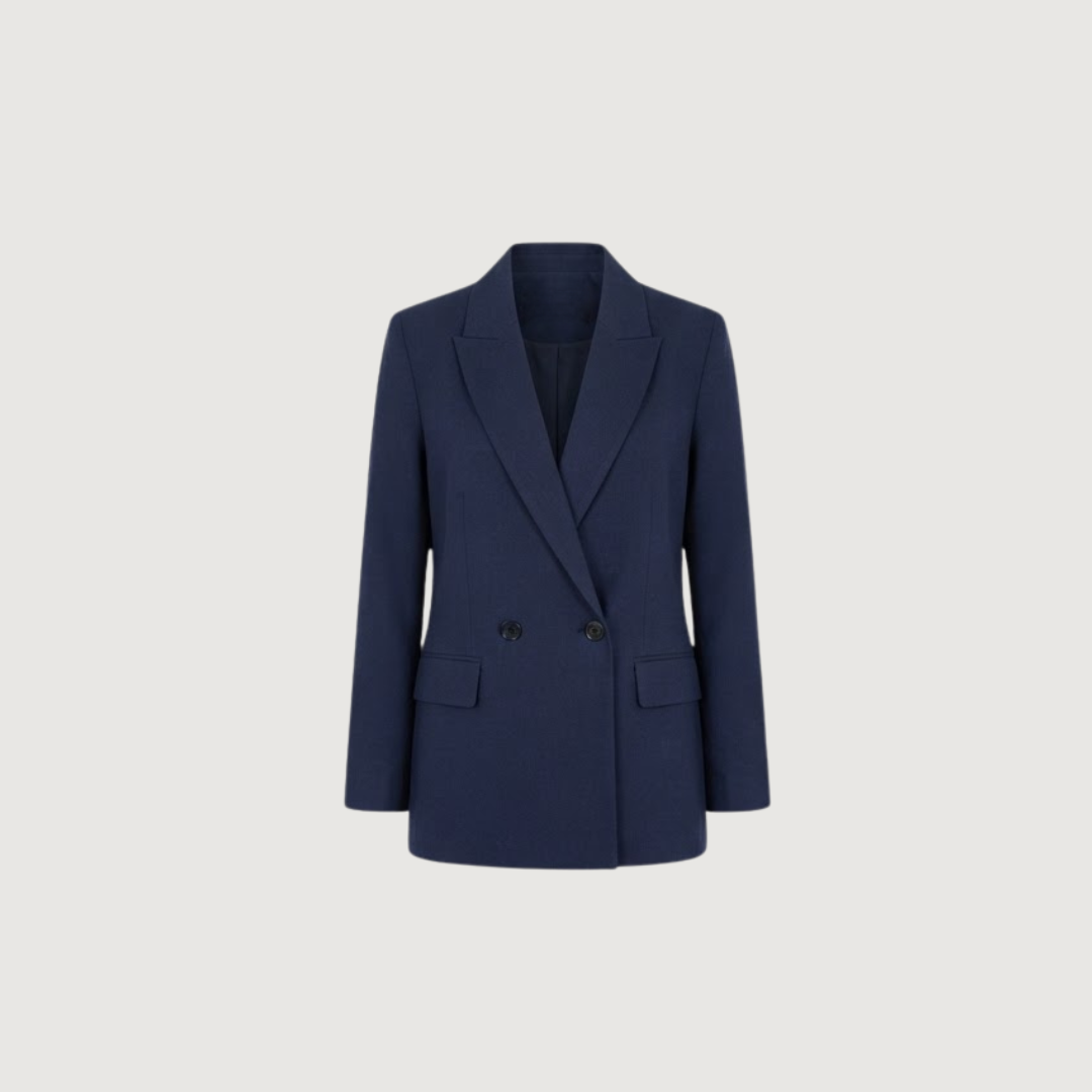 Midnight Double-Breasted Blazer
