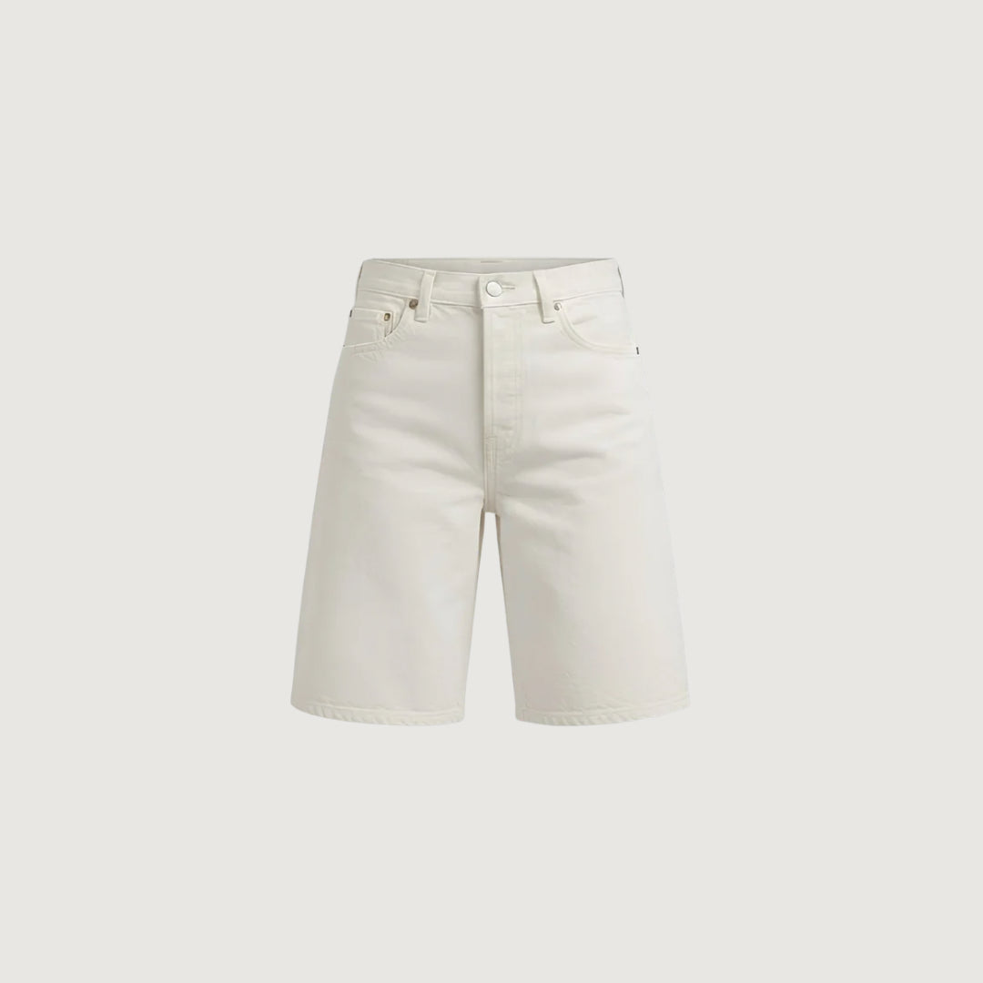 Straight Leg Denim Shorts