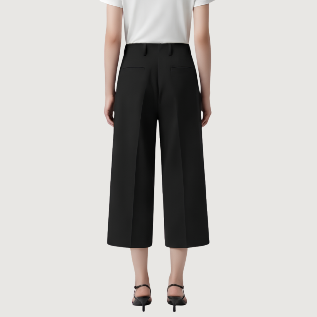 Black Tailored Bermuda Shorts