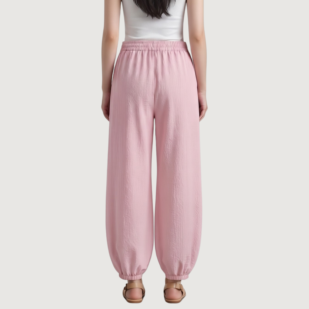 Blush Poplin Balloon Pants