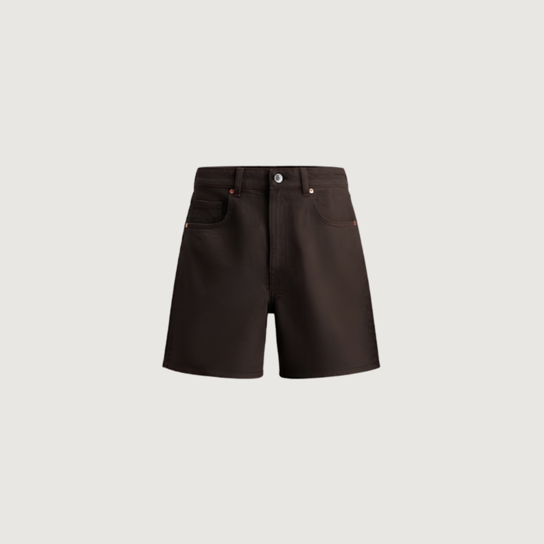 Espresso Denim Shorts