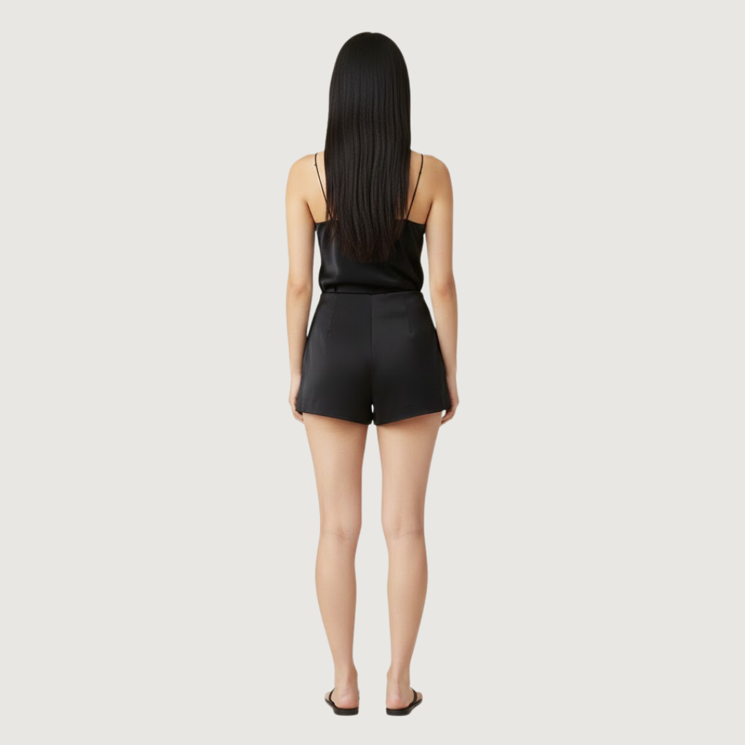 Short Mini Metalizado Obsidian