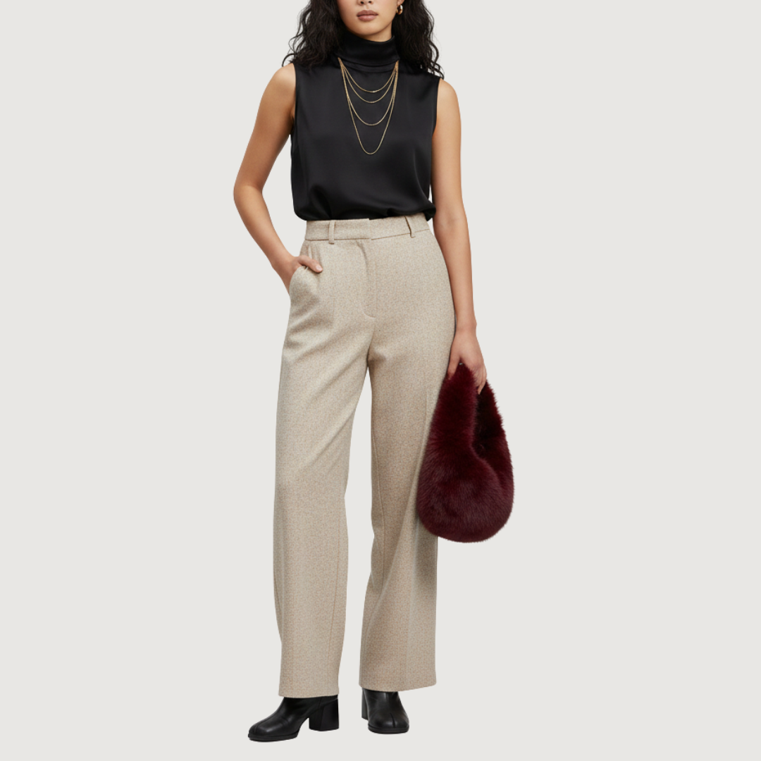 Fuzzy Tote Merlot Kiss