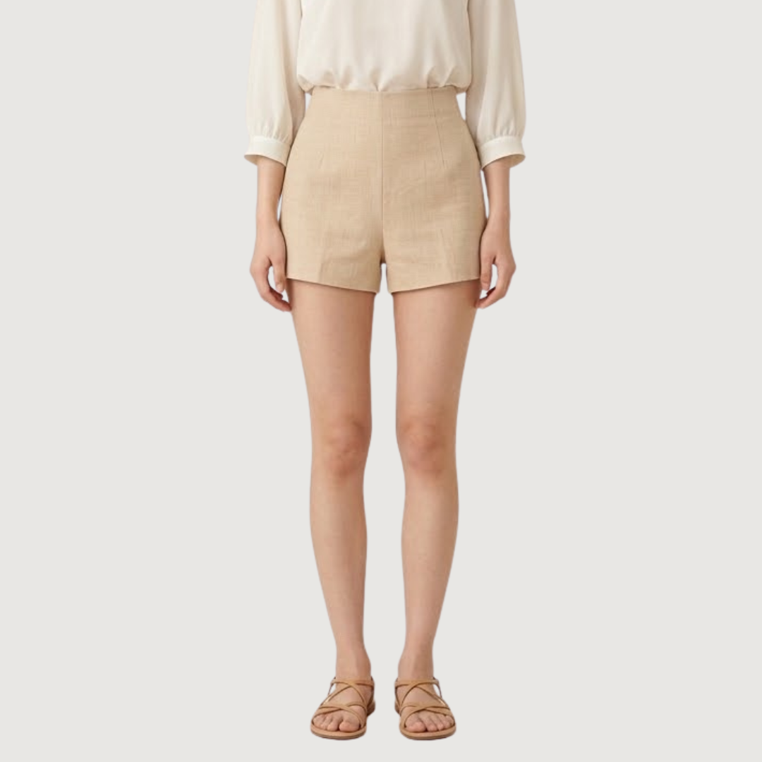 Short Mini Metalizado Toffee