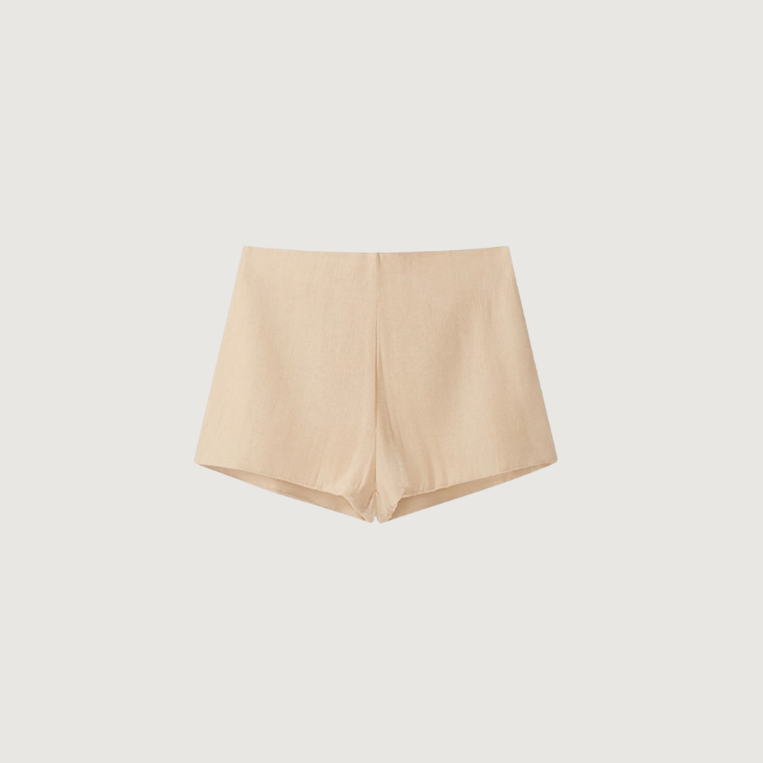 Short Mini Metalizado Toffee
