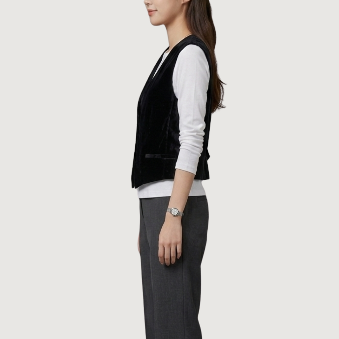 Velvet Vest Noir