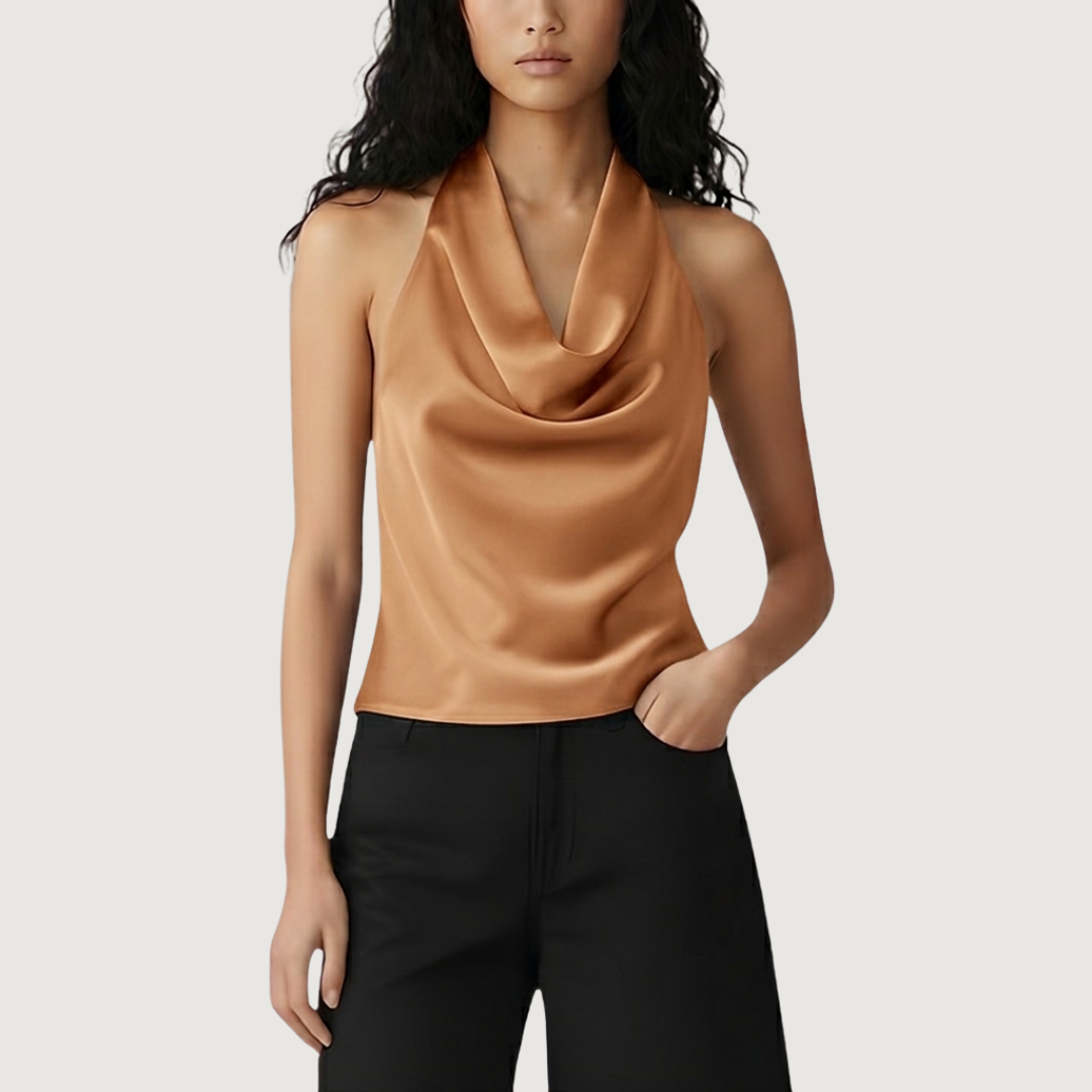 Blusa Satin Glow Halter