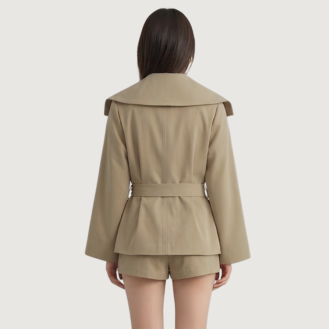 Gabardine Co-Ord Button-Up