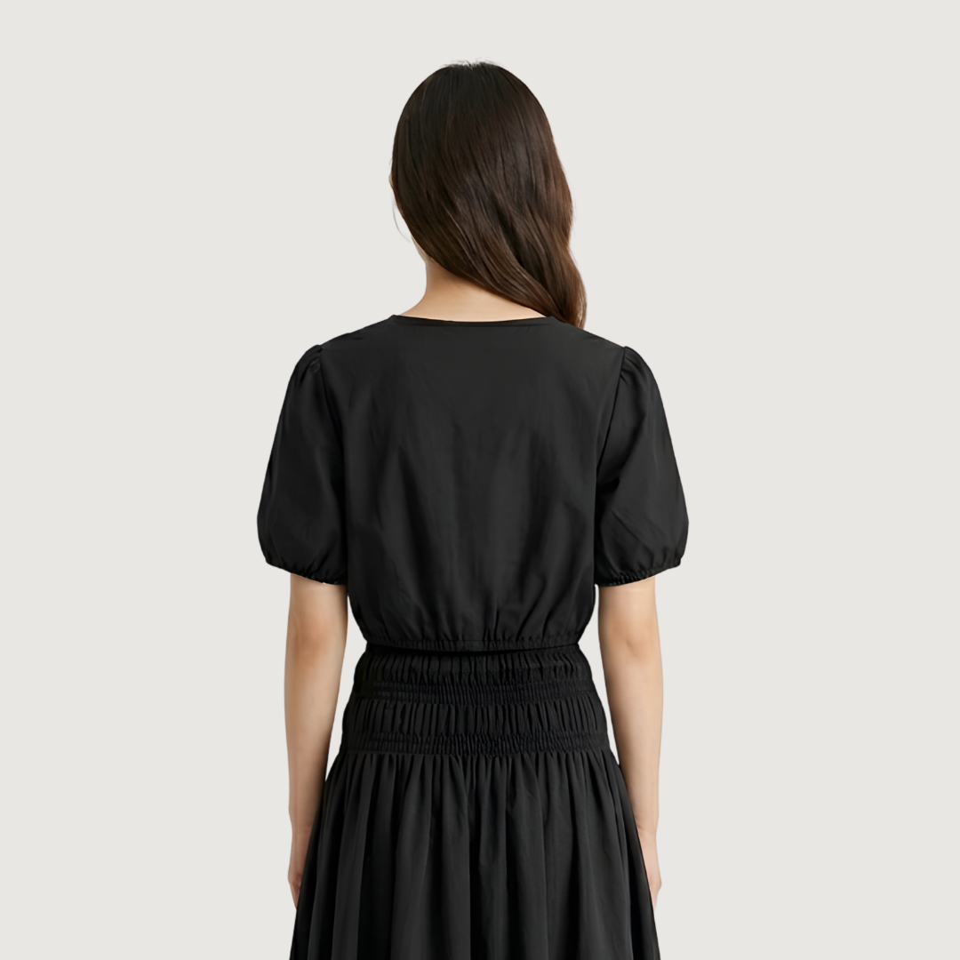 Blusa Noir Balloon