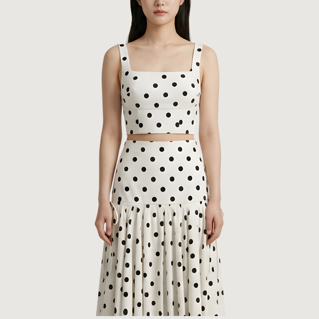 Polka Corset Top
