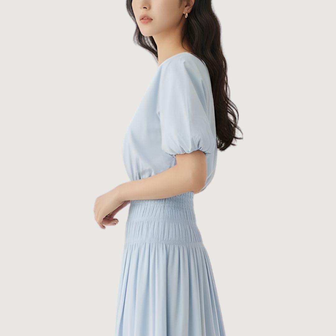 Blusa Blue Mist Balloon