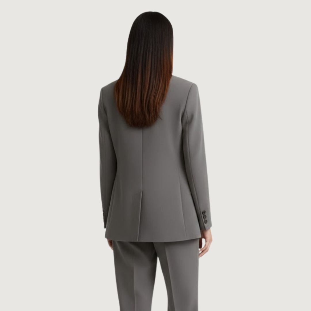 Blazer Estructurado Gris Ceniza