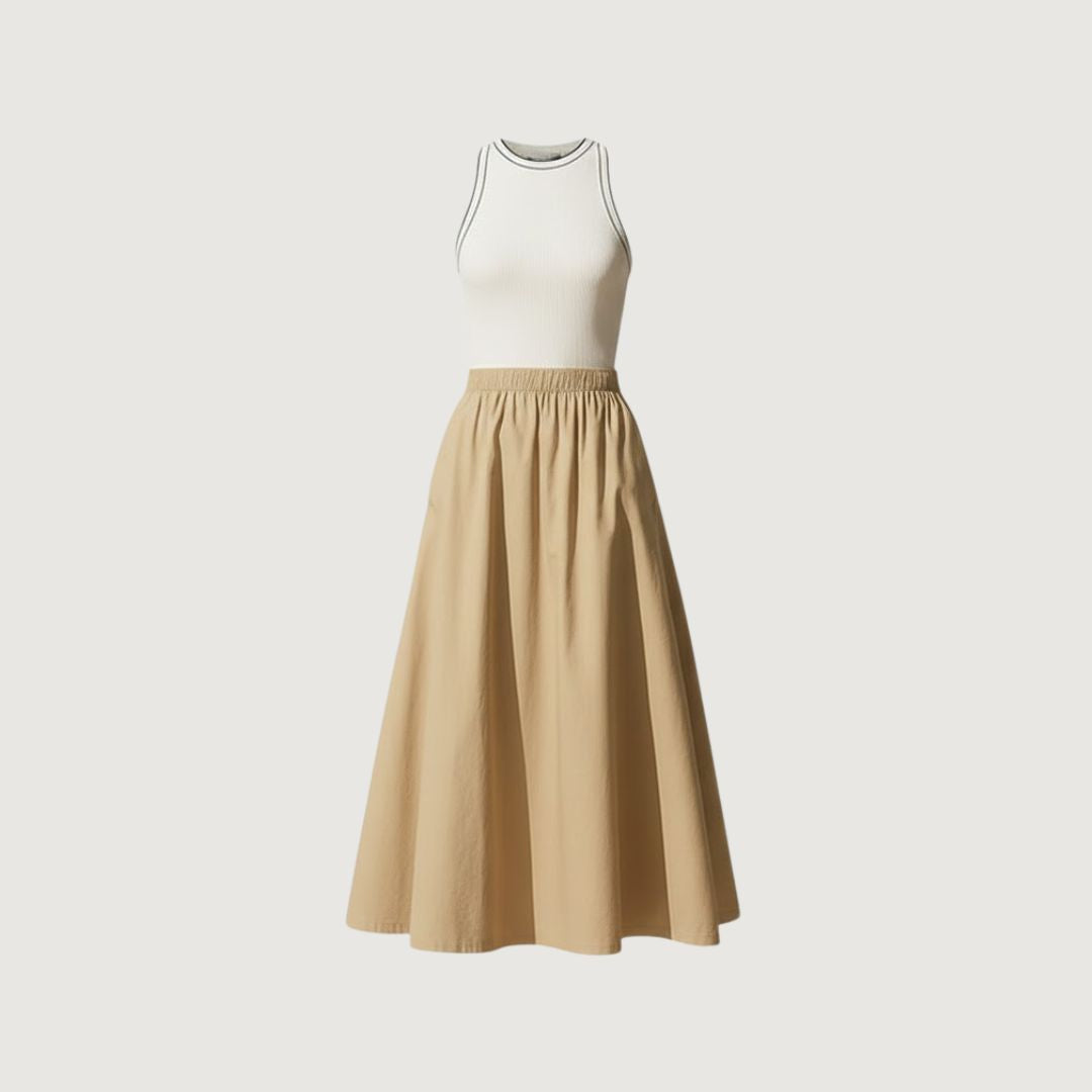 Vestido Balloon Latte