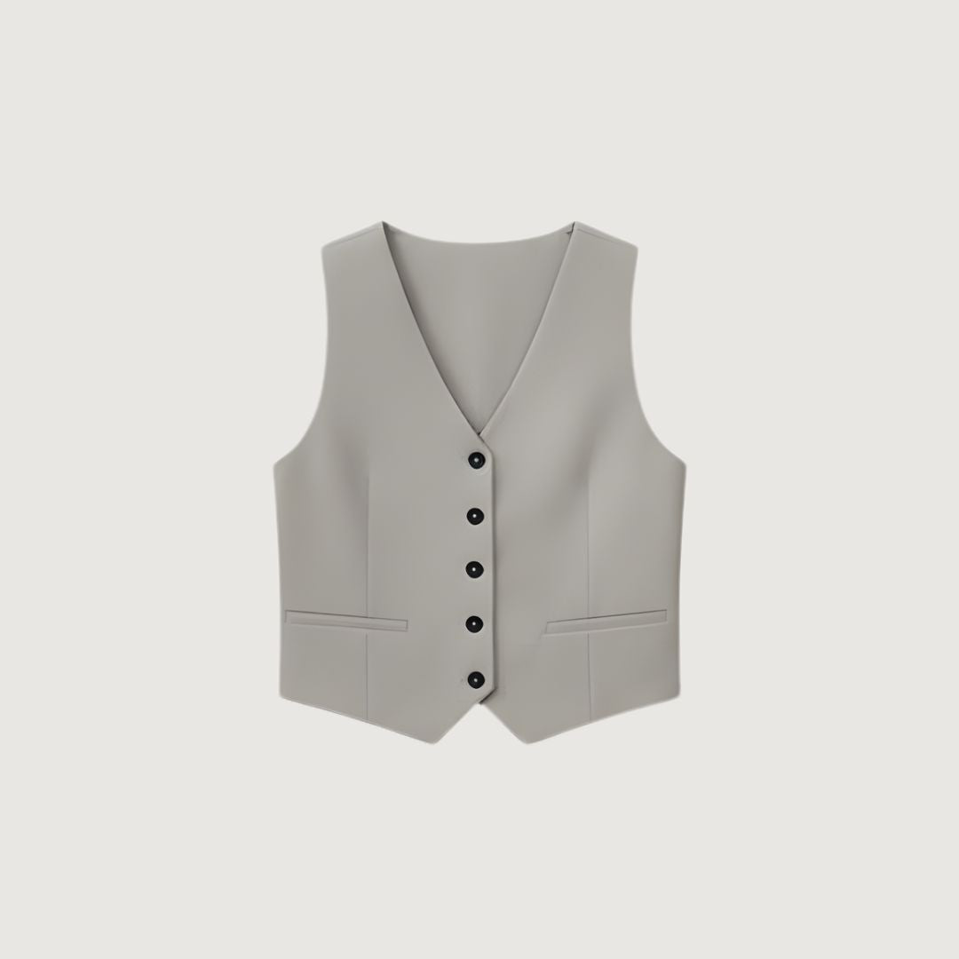 Chaleco Conjunto Formal Gris