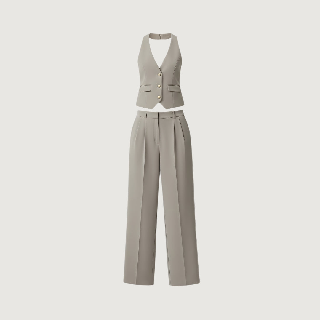 Pantalon Conjunto Formal Halter