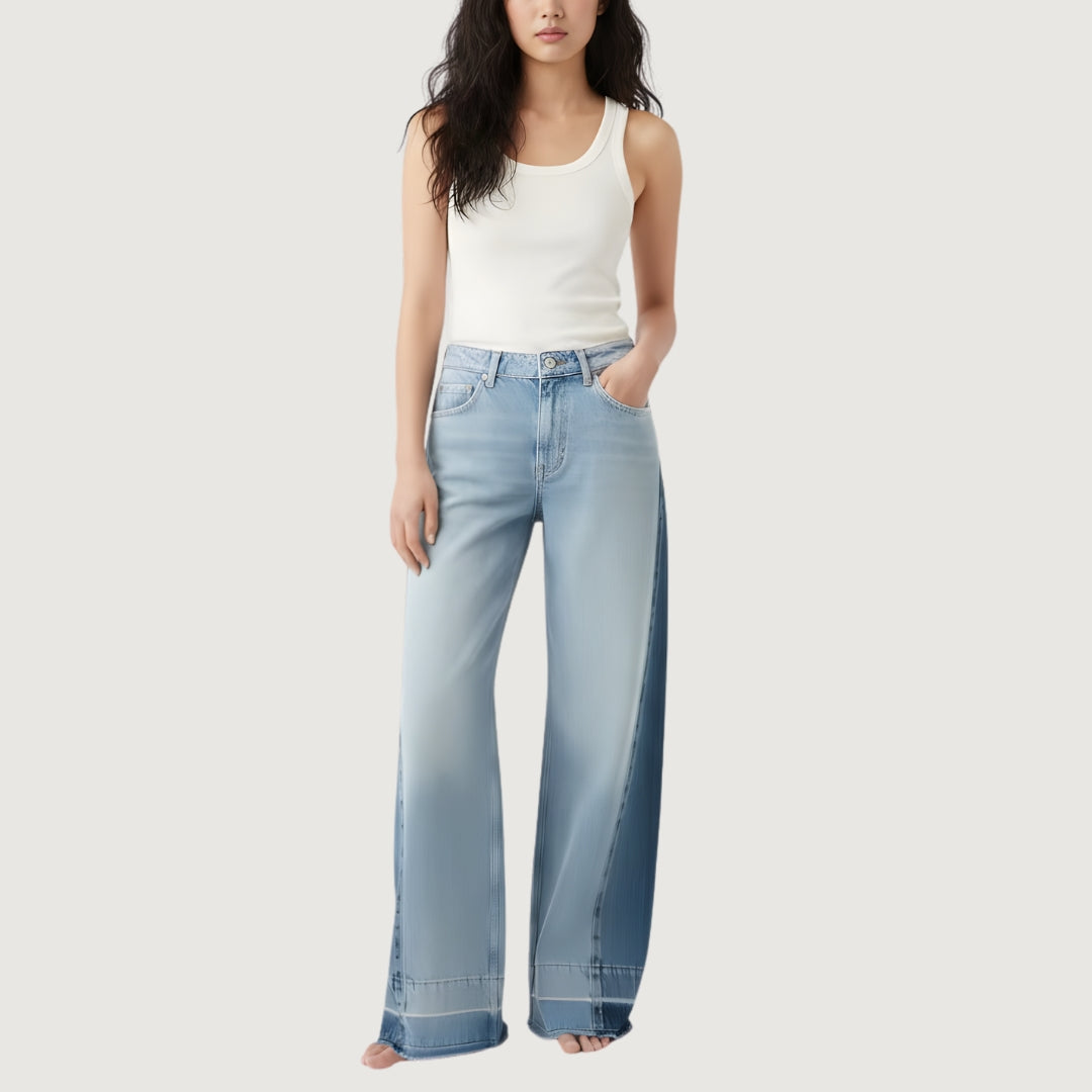 Jean Wide Leg Dual Tone