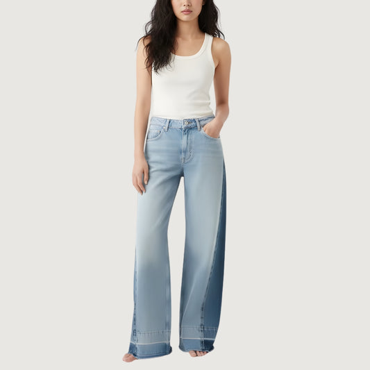 Jean Wide Leg Dual Tone
