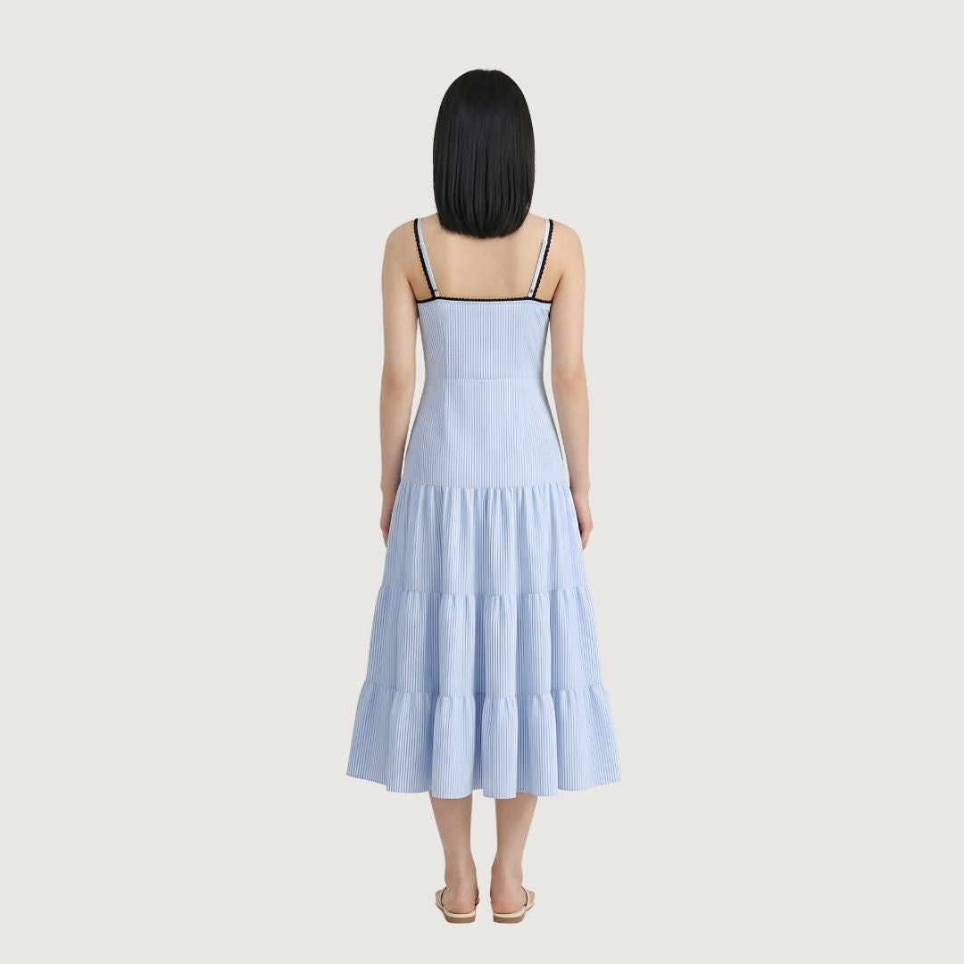 Ocean Stripe Maxi Dress