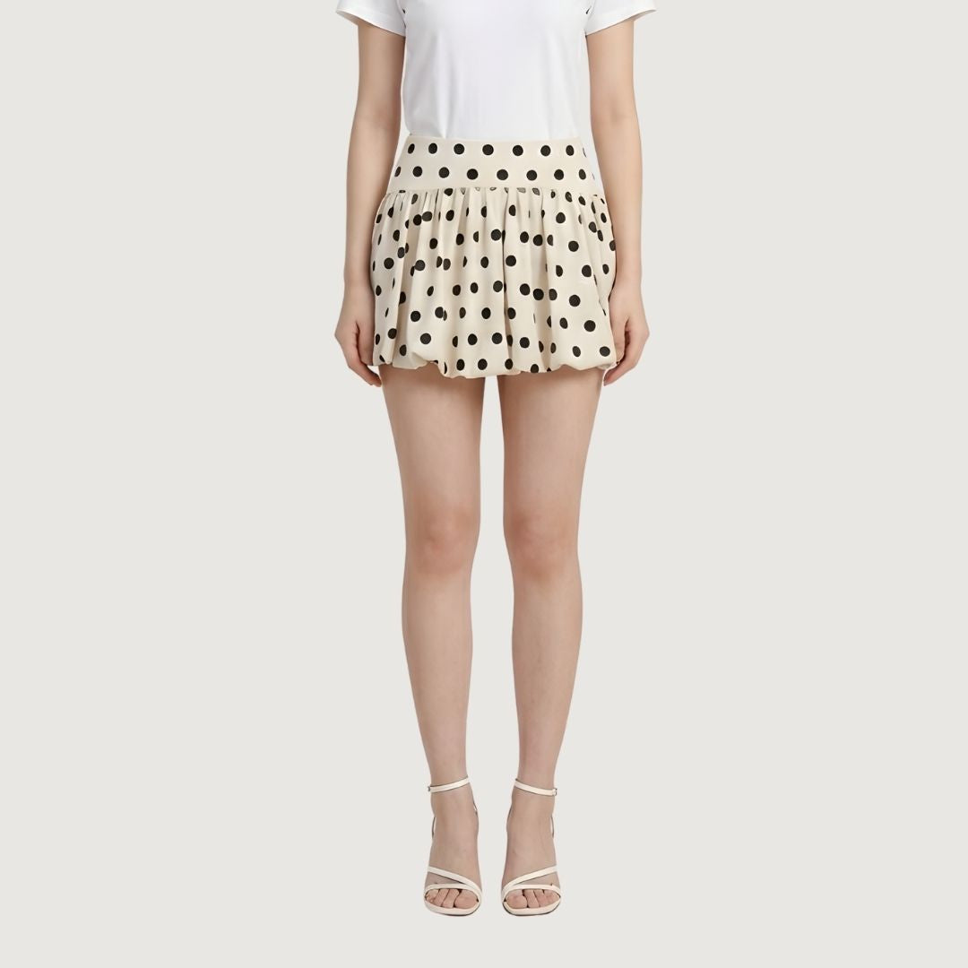 Polka Dot Bubble Skirt