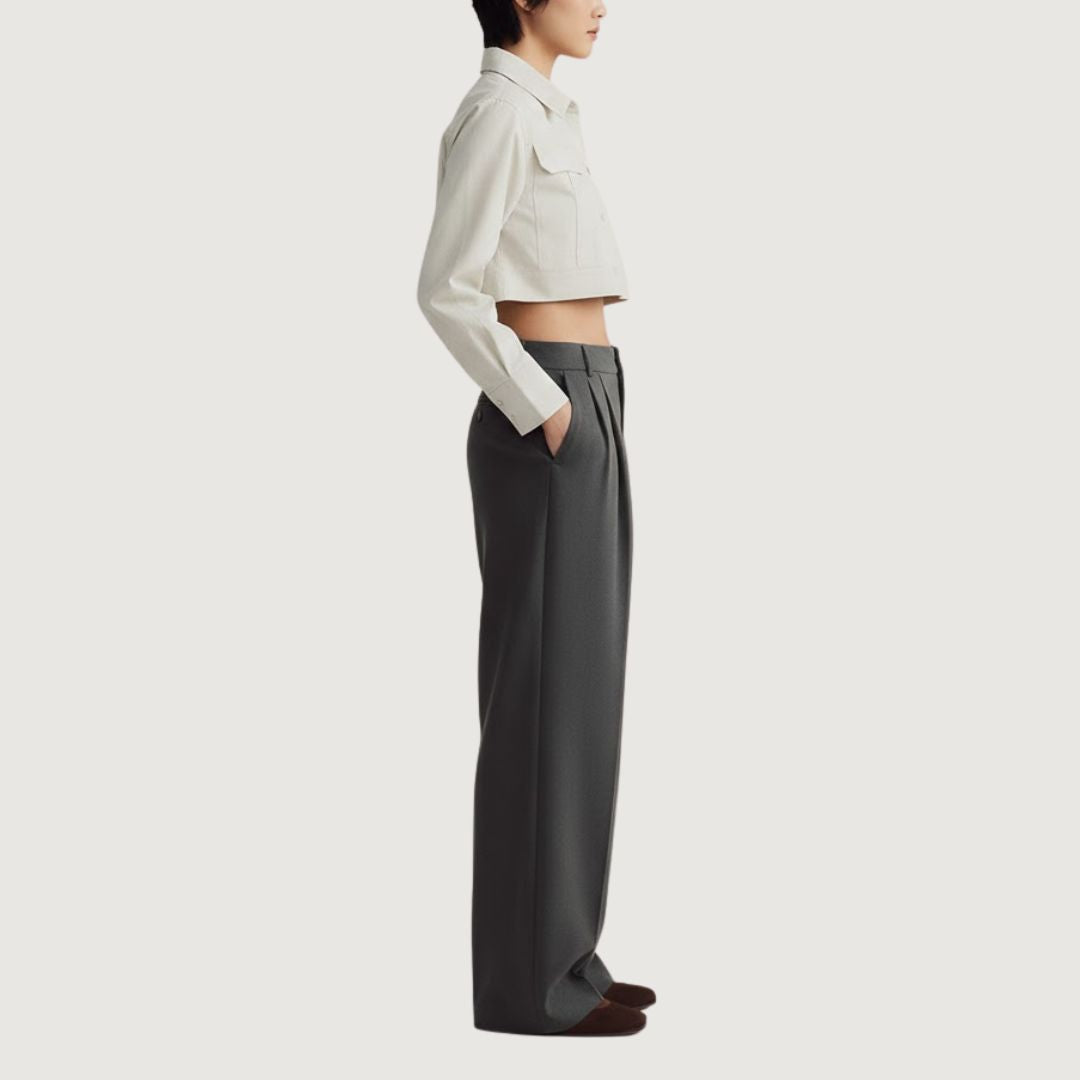 Pantalón Formal Gris - Bom