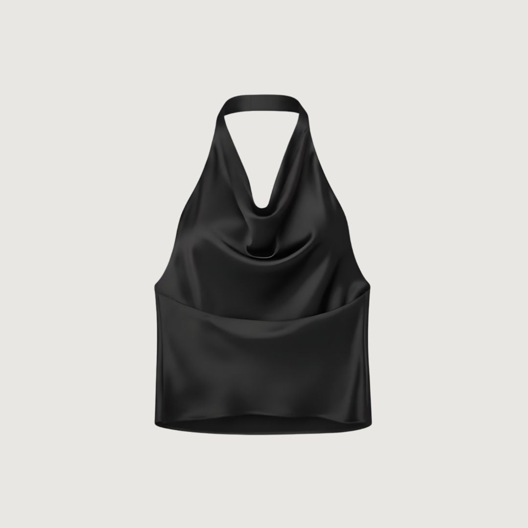 Blusa Satin Glow Halter