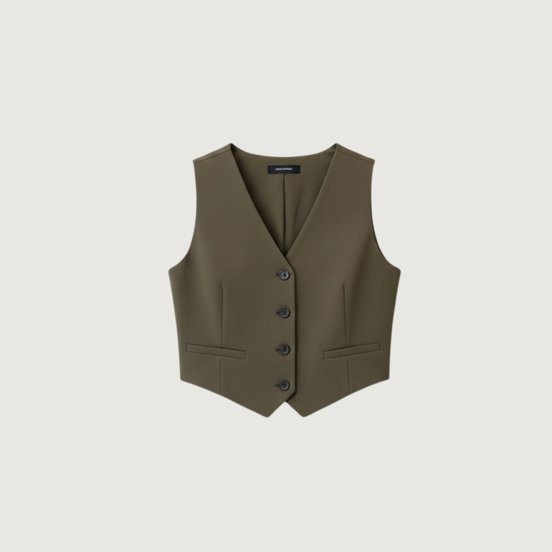 Chaleco Conjunto Formal Olive