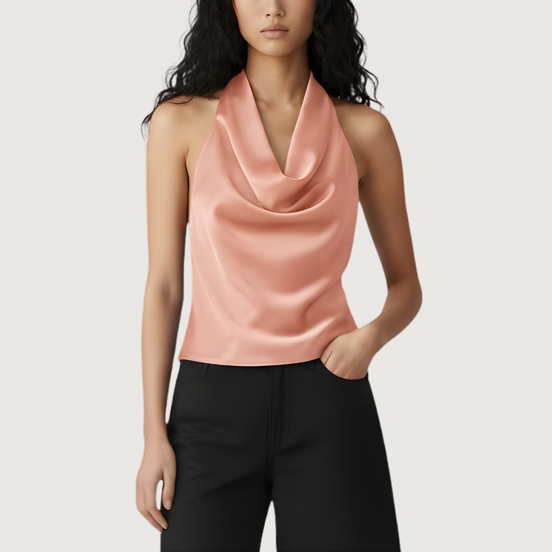 Blusa Satin Glow Halter