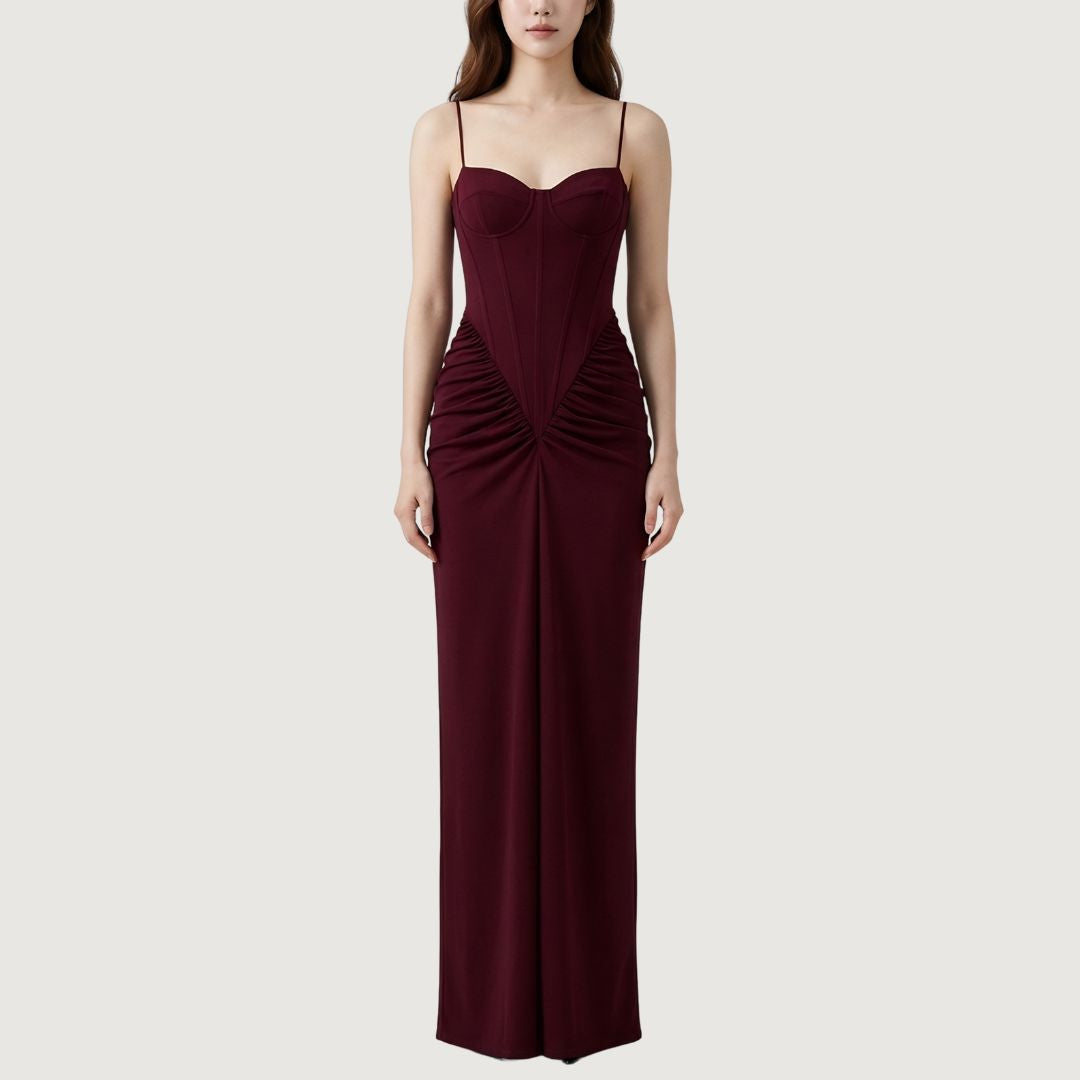 Crimson Hourglass Dress