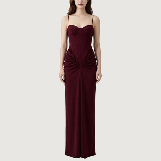 Crimson Hourglass Dress