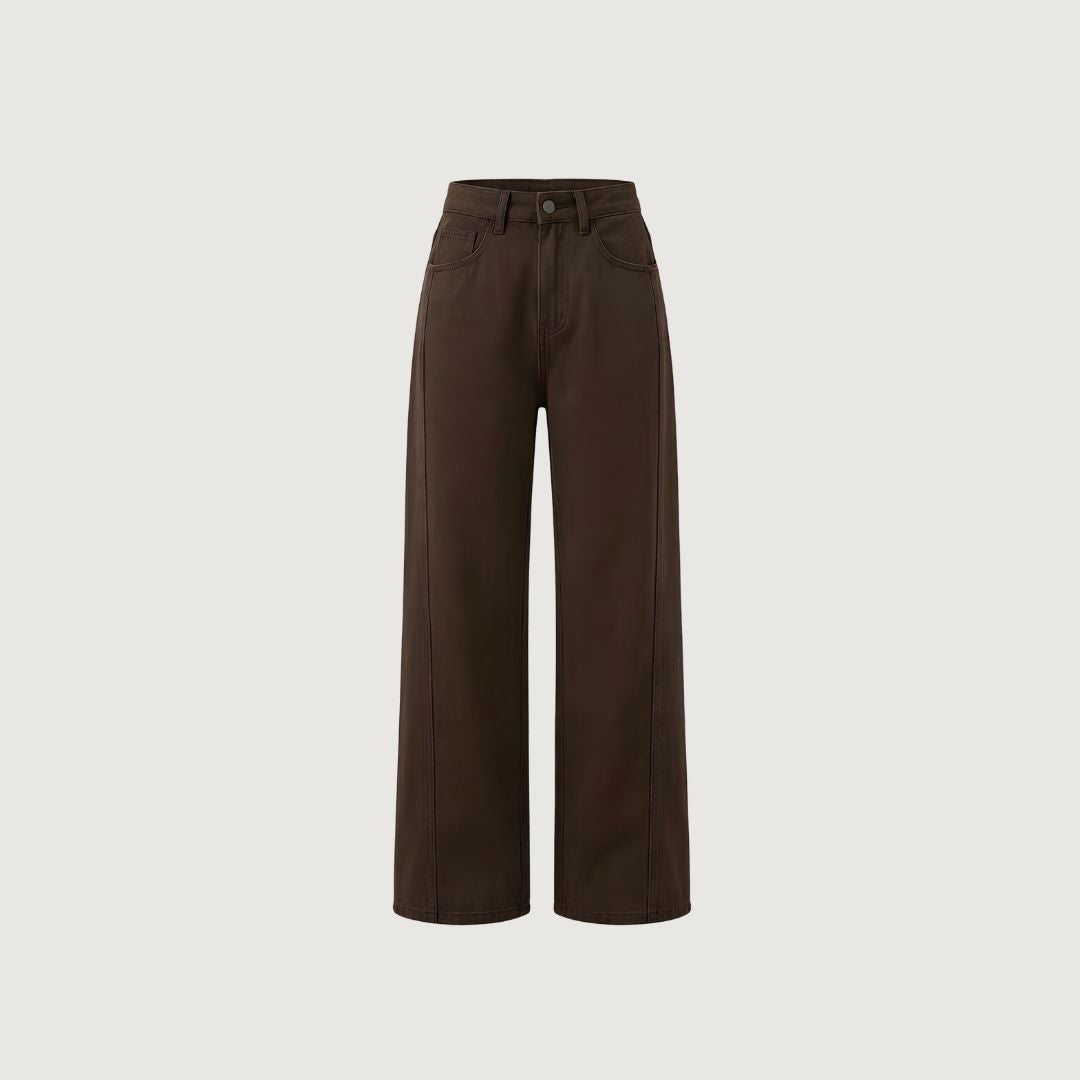 Brown Ease Pants