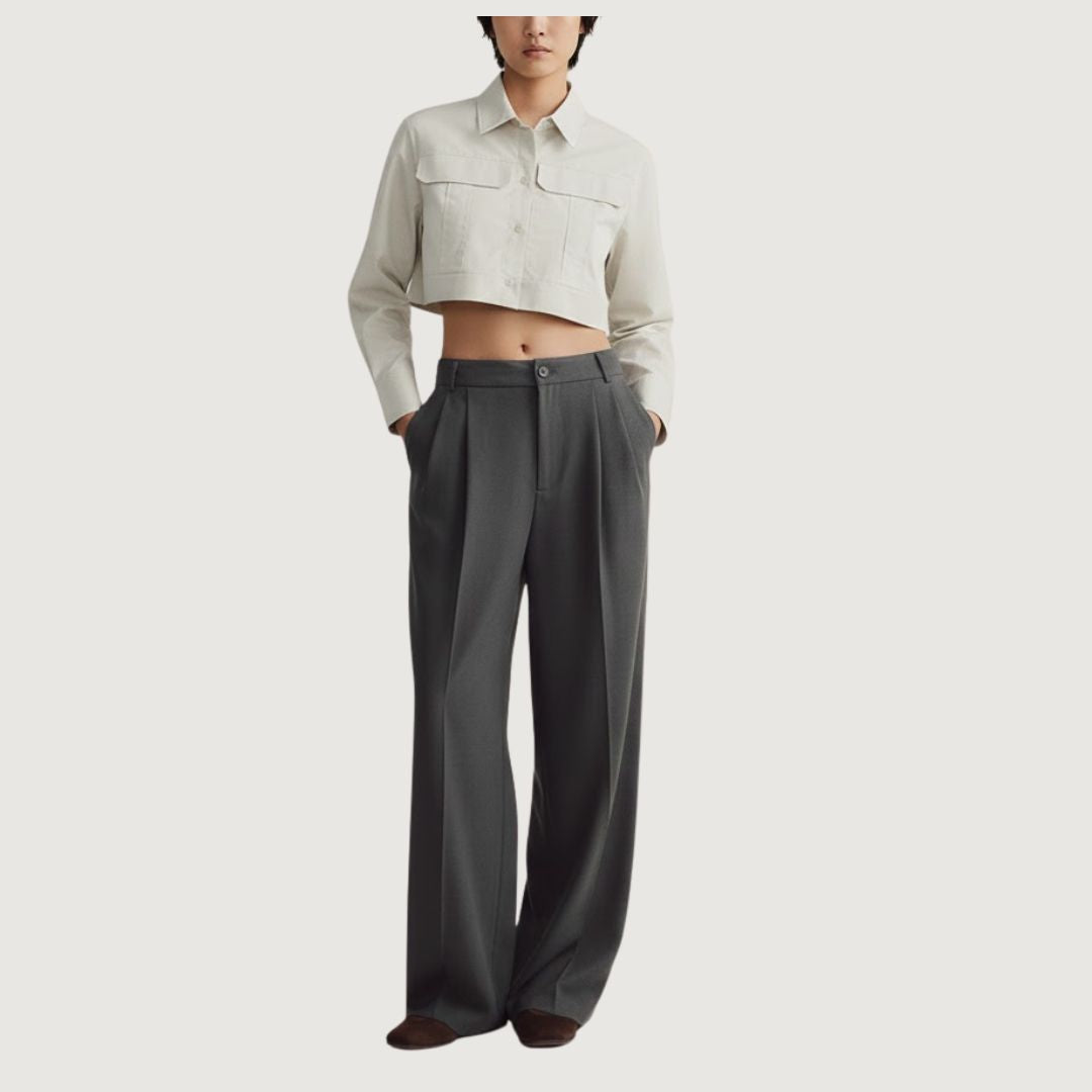 Pantalón Formal Gris - Bom