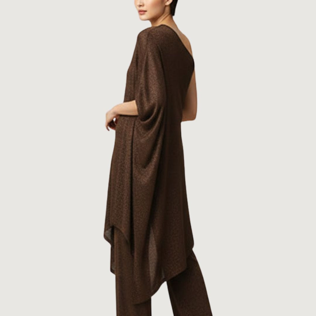 Blusa Asimétrica Mocha Glow