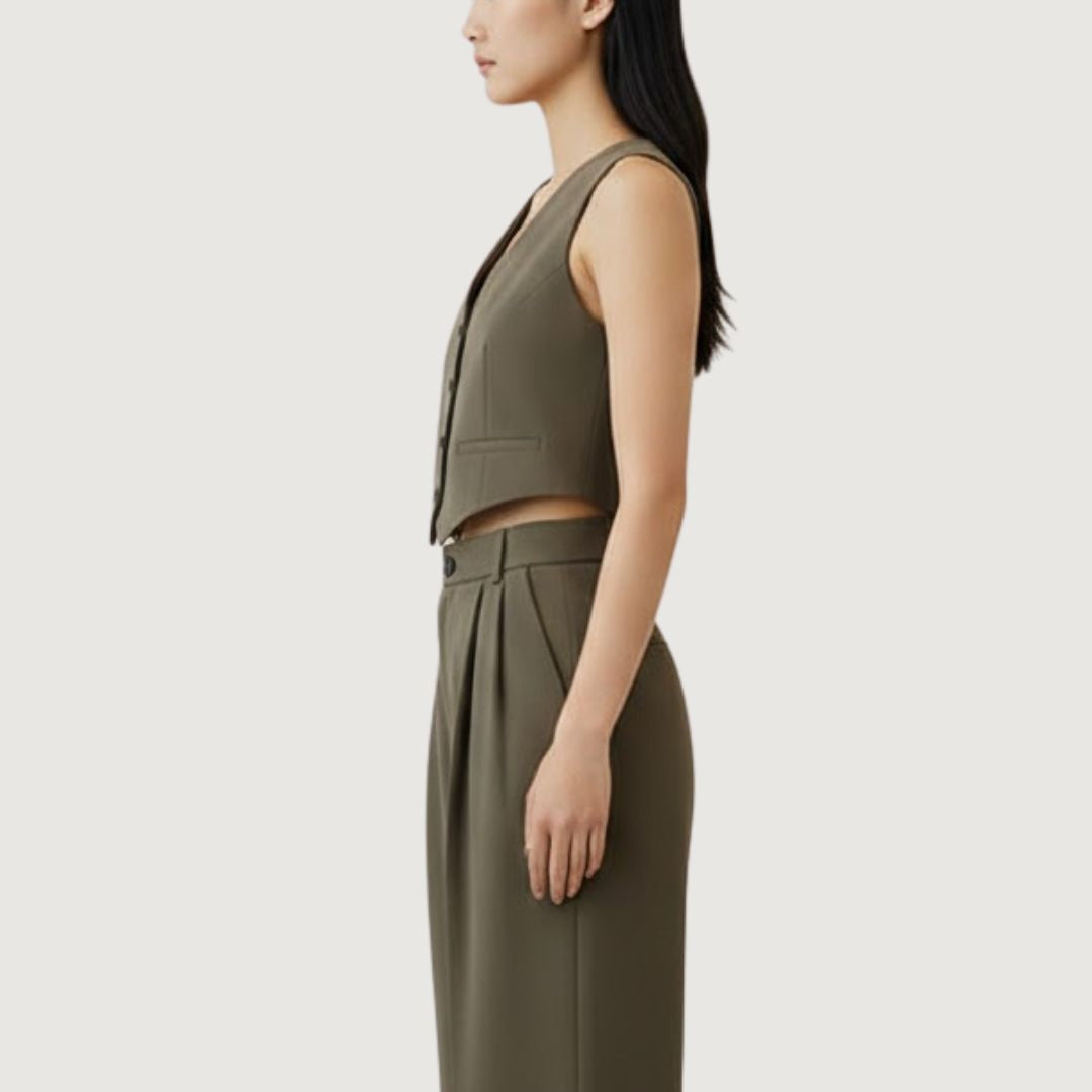 Chaleco Conjunto Formal Olive