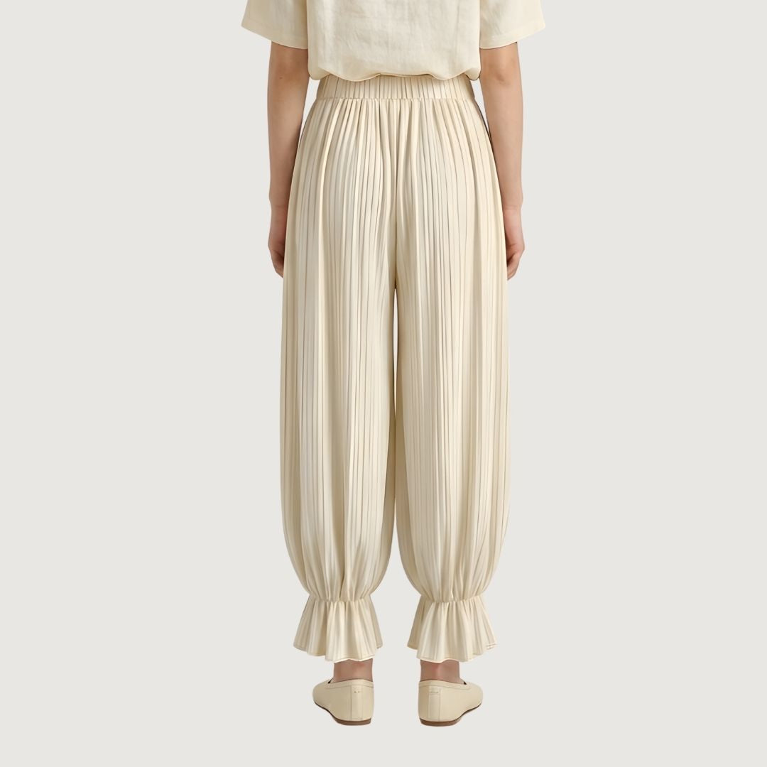 Gathered Ankle Pants