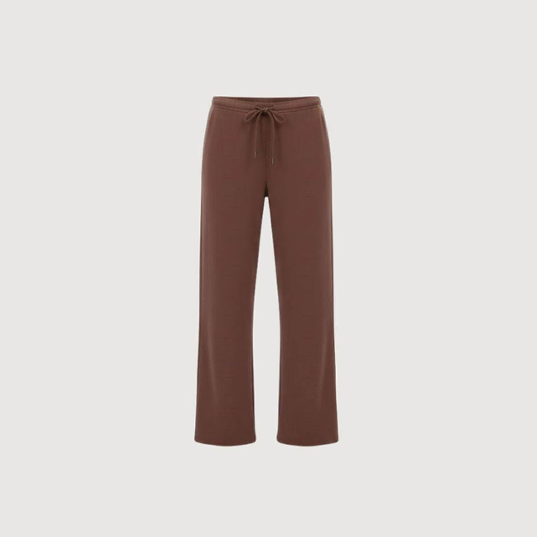 Pantalon Conjunto Fluido Cafe